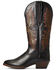 Ariat Women's Heritage Elastic Calf Western Boots - Round Toe, Black, hi-res