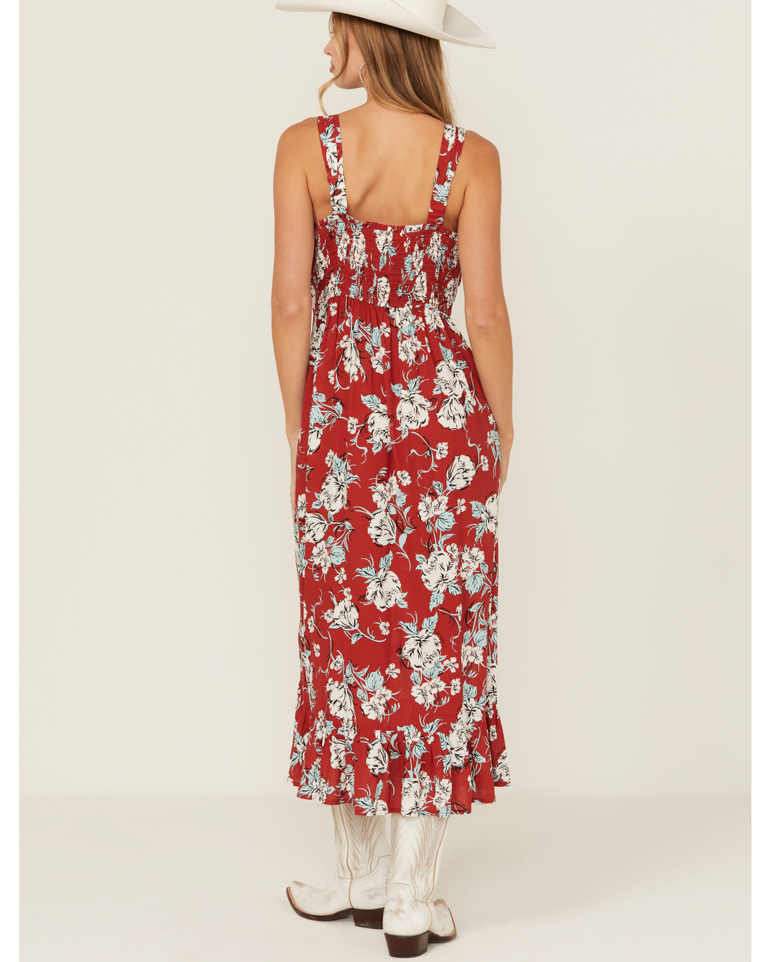 Cotton Rye Women s Floral Print Midi Sundress