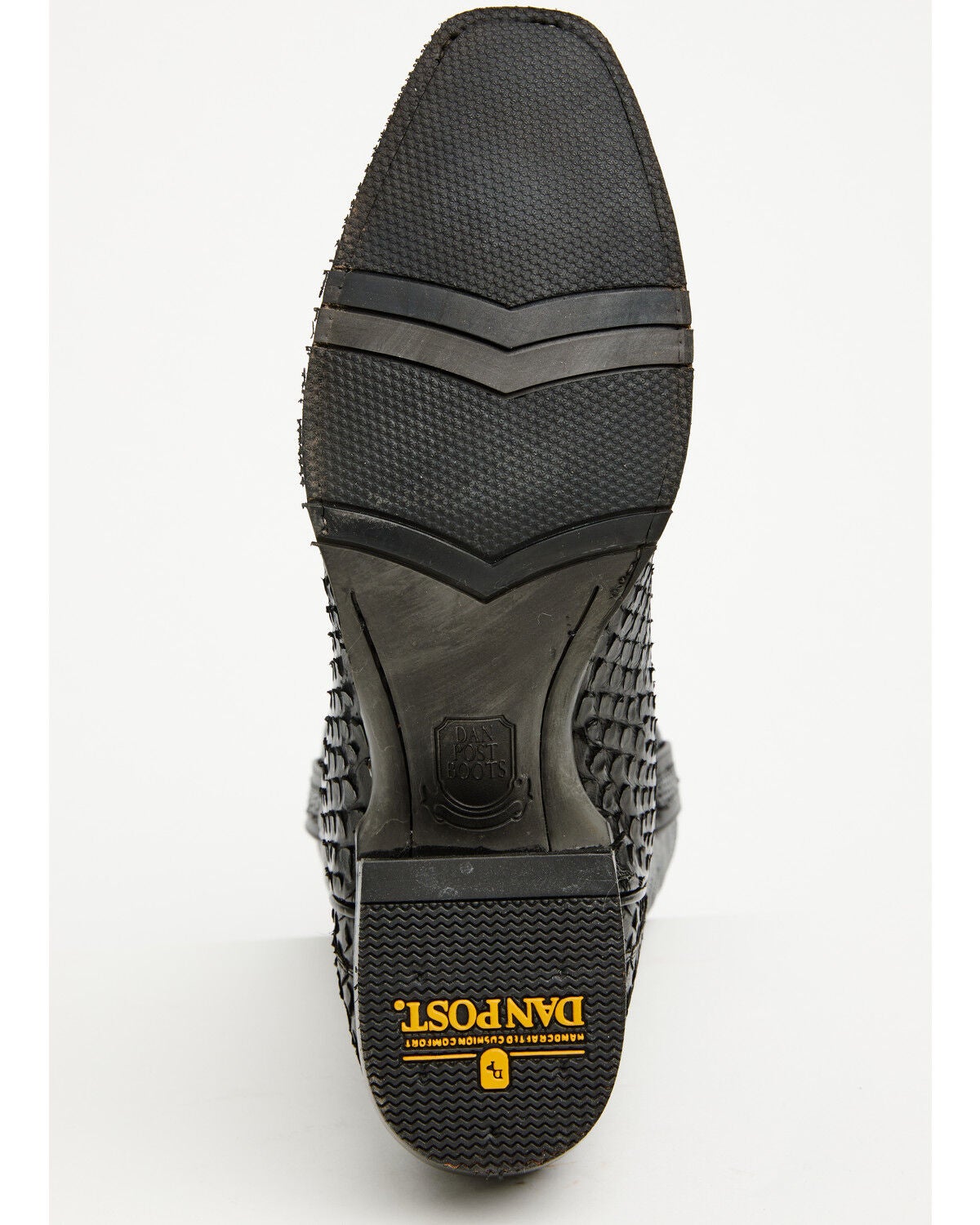 Image #7 - Dan Post Men's Exotic Python Western Boots - Square Toe, Black, hi-res