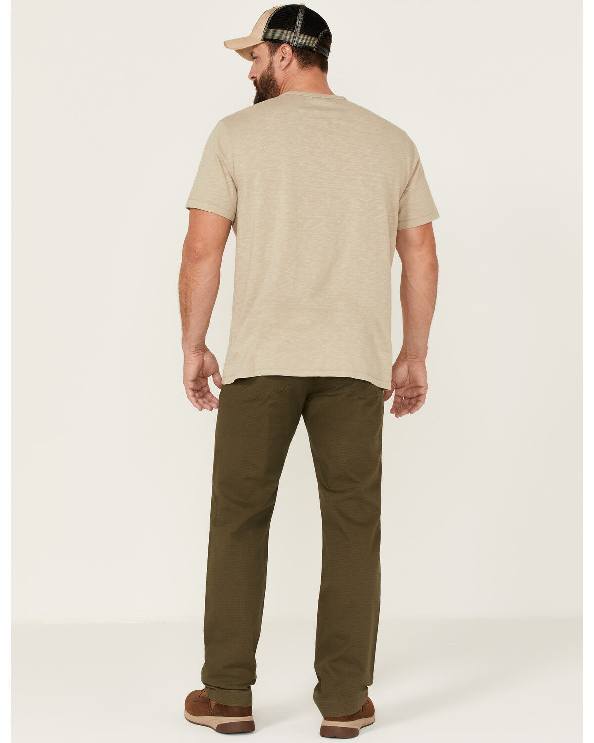Image #3 - Brothers and Sons Men's Weathered Ripstop Stretch Slim Straight Pants, Olive, hi-res