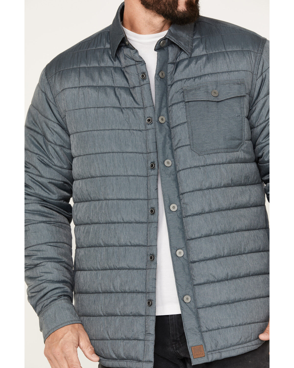 Image #3 - Dakota Grizzly Men's Lucas Quilted Lightweight Fleece Lined Jacket, Grey, hi-res