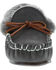 Lamo Footwear Women's Mila Charcoal Slippers - Moc Toe, Charcoal, hi-res
