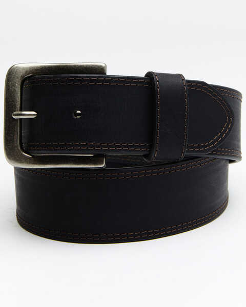 Hawx® Men's Black Contrast Stitch Belt, Black, hi-res