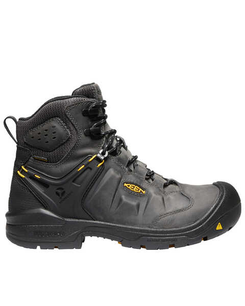 Keen Men's Black Dover Waterproof Work Boots - Composite Toe, Black, hi-res