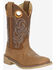 Image #1 - Smoky Mountain Boys' Owen Western Boots - Broad Square Toe, Brown, hi-res