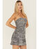 Image #3 - By Together Women's Sequins Strapless Mini Dress, Silver, hi-res