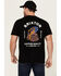 Image #4 - Brixton Men's Boot Barn Exclusive Americobra Short Sleeve Graphic T-Shirt, Black, hi-res