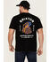 Image #4 - Brixton Men's Boot Barn Exclusive Americobra Short Sleeve Graphic T-Shirt , Black, hi-res