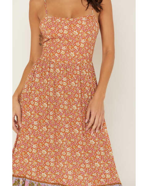 Image #3 - Spell Women's Sienna Floral Print Maxi Dress, Rust Copper, hi-res