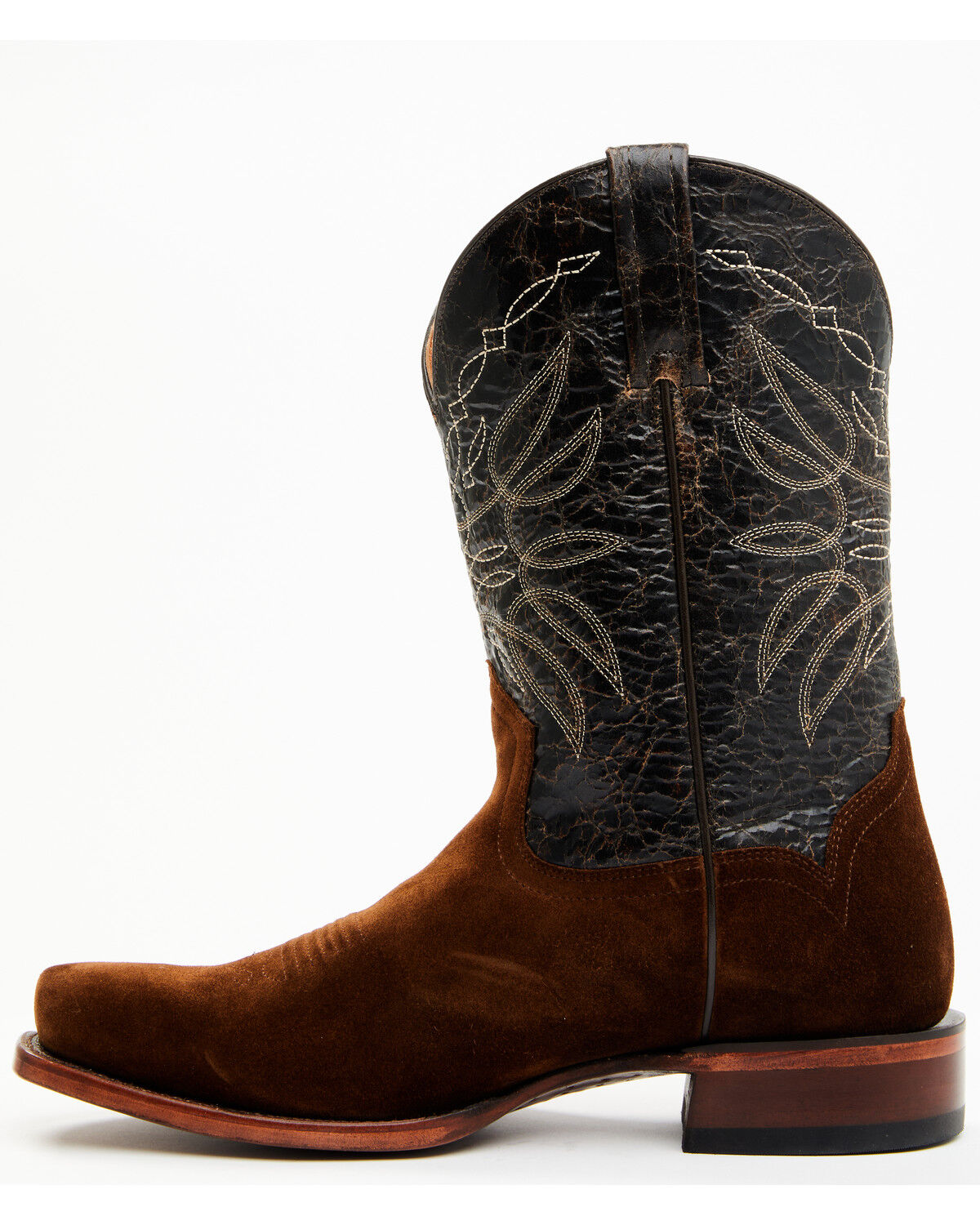 Image #3 - Moonshine Spirit Men's 11" Pancho Roughout Western Boots - Square Toe, Brown, hi-res
