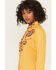 Image #3 - Panhandle Women's Retro Rhinestone Embroidered Long Sleeve Snap Western Shirt, Mustard, hi-res