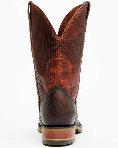 Image #5 - Double H Men's 11" Domestic Ice Roper Performance Western Boots - Broad Square Toe, Chocolate, hi-res