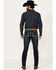 Image #1 - Rock & Roll Denim Men's Rifle Dark Vintage Wash Skinny Reflex Jeans, Dark Wash, hi-res