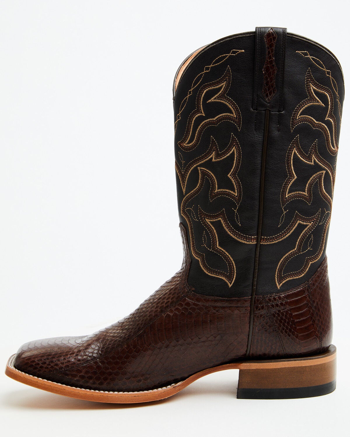 Image #3 - Cody James Men's Ayer Exotic Snake Western Boots - Broad Square Toe, Brown, hi-res