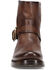Image #4 - Frye Women's Veronica Leather Buckle Moto Booties - Round Toe, Chocolate, hi-res
