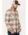 Pendleton Men's Burnside Large Plaid Print Button Down Western Flannel Shirt , Tan, hi-res