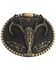 Cody James Men's Deer Skull Belt Buckle, Bronze, hi-res