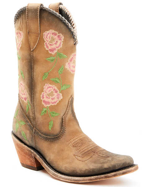 Liberty Black Women's Nina Rose Western Boots - Snip Toe, Brown, hi-res