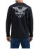 Image #1 - Wrangler Men's FR Eagle Long Sleeve Graphic Work Shirt - Big, Black, hi-res