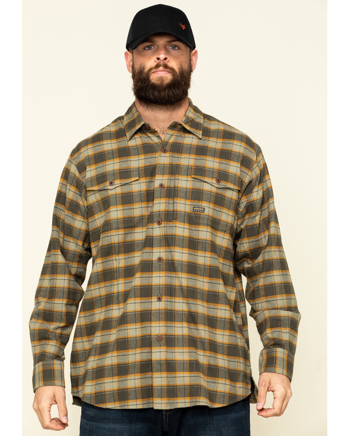 Ariat Men's Olive Rebar Flannel 
