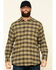 Image #1 - Ariat Men's Olive Rebar Flannel Durastretch Plaid Long Sleeve Work Shirt , Olive, hi-res