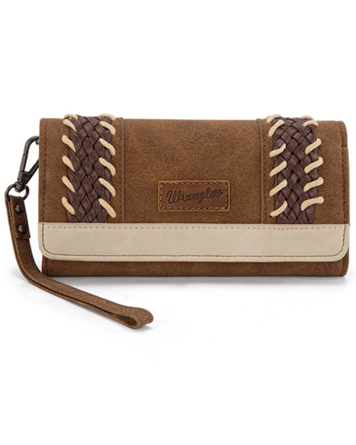 Image #1 - Wrangler Women's Whipstitch Wallet, Brown, hi-res
