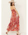 Image #4 - Bila77 Women's Ludlow Print Maxi Dress, Red, hi-res