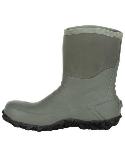Georgia Boot Men's Mid Rubber Waterproof Boots - Round Toe, Green, hi-res