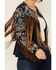 Image #3 - Scully Women's Demin Embroidered Floral & Beaded Stud Fringe Leather Jacket, Indigo, hi-res