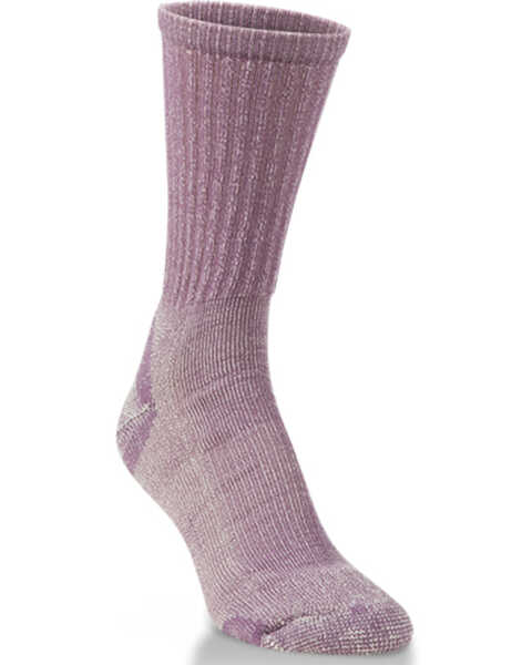 Image #1 - Crescent Sock Women's Light Outdoor Crew Socks, Lavender, hi-res