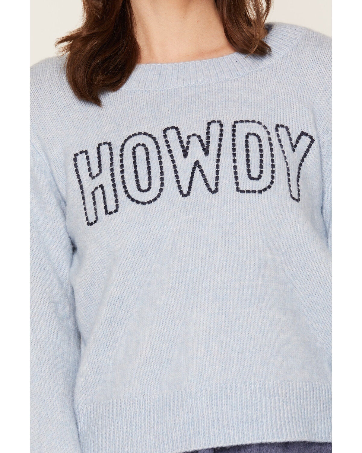Image #2 - White Crow Women's Howdy Sweater, Light Blue, hi-res