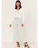 Image #1 - Free People Women's Light Wash High Rise Youthquake Cropped Flare Jeans, Light Wash, hi-res