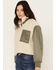 Image #2 - Cleo + Wolf Women's Zip-Up Cropped Jacket, Sand, hi-res