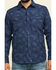 Image #4 - Moonshine Spirit Men's Floral Camo Print Long Sleeve Western Shirt , Navy, hi-res