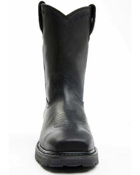 Image #4 - Cody James Men's Uniform Western Work Boots - Composite Toe , Black, hi-res