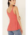 Idyllwind Women's Godet Tank Top , Coral, hi-res