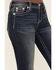 Image #4 - Miss Me Women's Dark Wash Mid Rise Stretch Bootcut Jeans , Dark Wash, hi-res