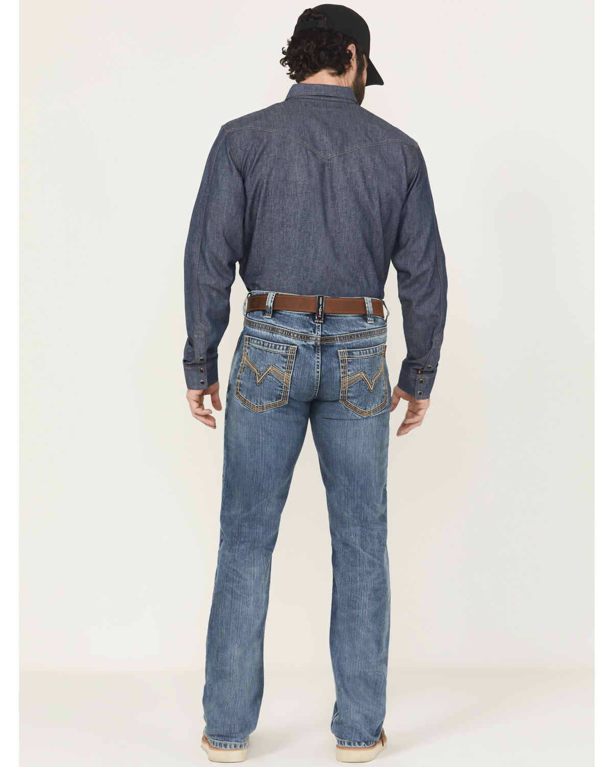 Image #3 - Cody James Men's FR Medium Wash Slim Bootcut Stretch Denim Work Jeans, Medium Wash, hi-res