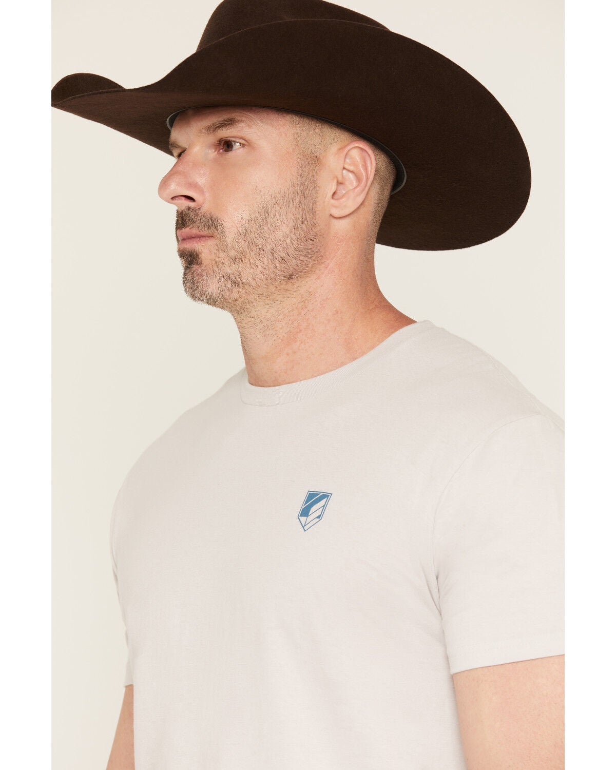 Image #2 - RANK 45&reg; Men's Stadium Lights Short Sleeve Graphic T-Shirt, Natural, hi-res
