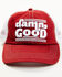 Image #1 - Idyllwind Women's Damn Good Embroidered Mesh-Back Ball Cap  , Red, hi-res