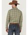 Image #5 - Blue Ranchwear Men's Ash Yarn-Dye Plaid Print Long Sleeve Snap Western Shirt , Ash, hi-res