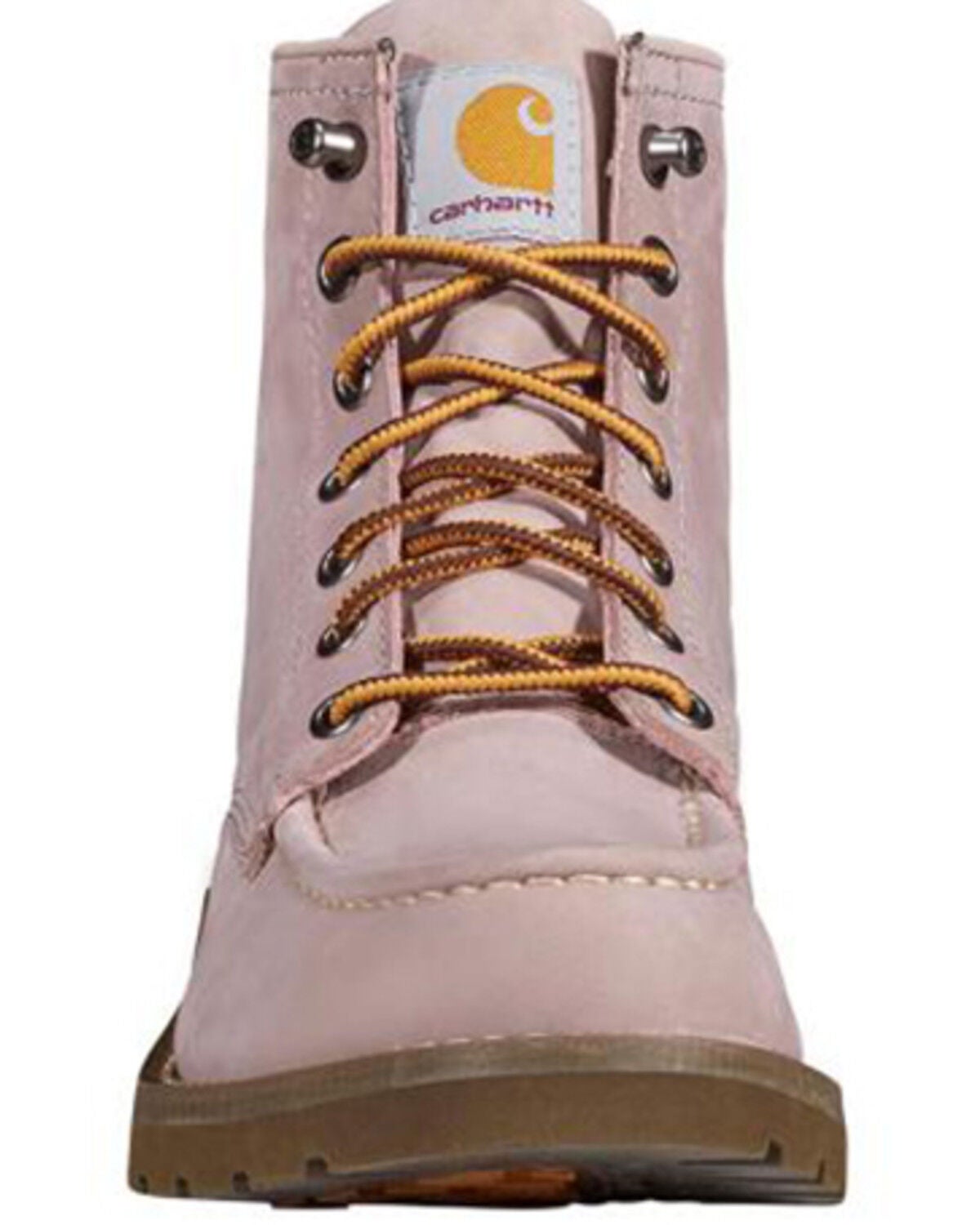 Image #4 - Carhartt Women's 6" Moc Wedge Work Boots - Soft Toe, Brown, hi-res