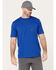 Image #4 - Ariat Men's Rebar Workman Born For This Short Sleeve T-Shirt, Royal Blue, hi-res