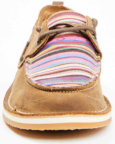 Image #4 - RANK 45® Women's Woven Stripe Casual Shoes - Moc Toe, Multi, hi-res