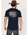 Image #4 - Smith & Wesson Men's Eagle Shirt Sleeve Graphic T-Shirt, Navy, hi-res
