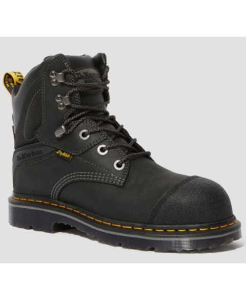 Dr. Martens Men's Duxford Waterproof Work Boots - Steel Toe, Black, hi-res
