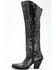 Dan Post Women's Black Snake Print Western Boots - Snip Toe, Silver, hi-res