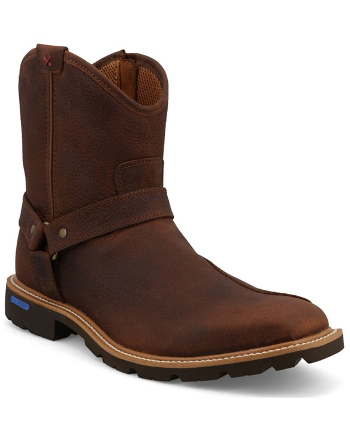 Twisted X Men's Tech X&trade; Motorcycle Boots - Broad Square Toe, Brown, hi-res