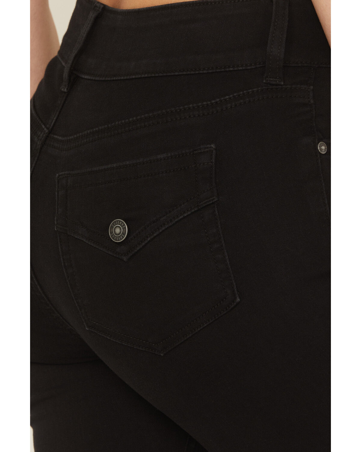 Image #4 - Shyanne Women's Celeste High Rise Bootcut Super Stretch Denim Jeans, Black, hi-res