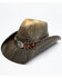 Cody James Boys' Brown O John Bangor Straw Western Hat , Brown, hi-res
